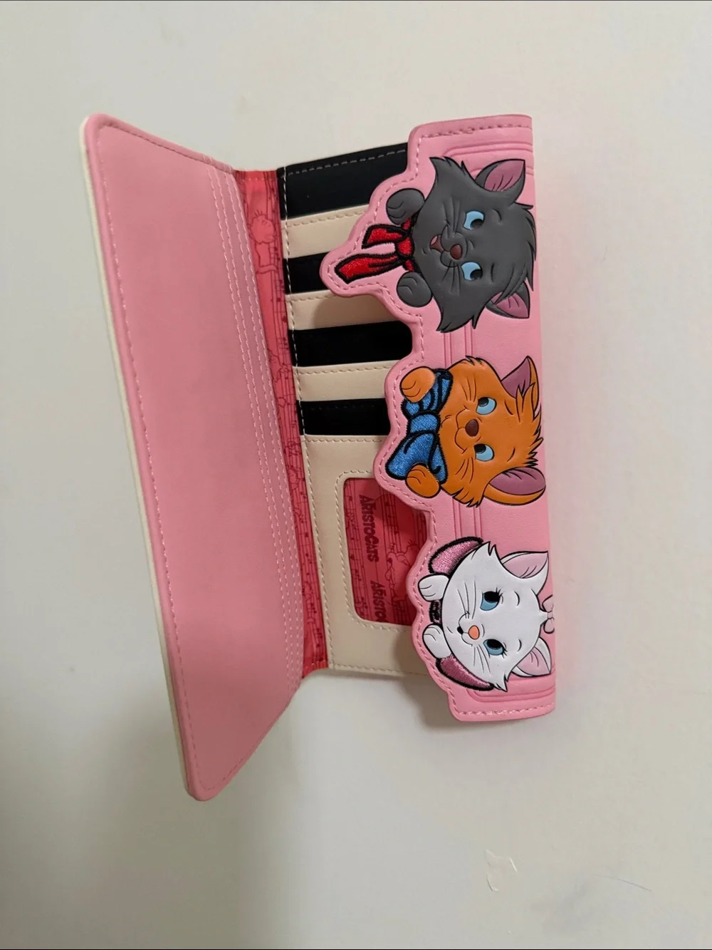 Loungefly Aristocats Pink Trifold Wallet